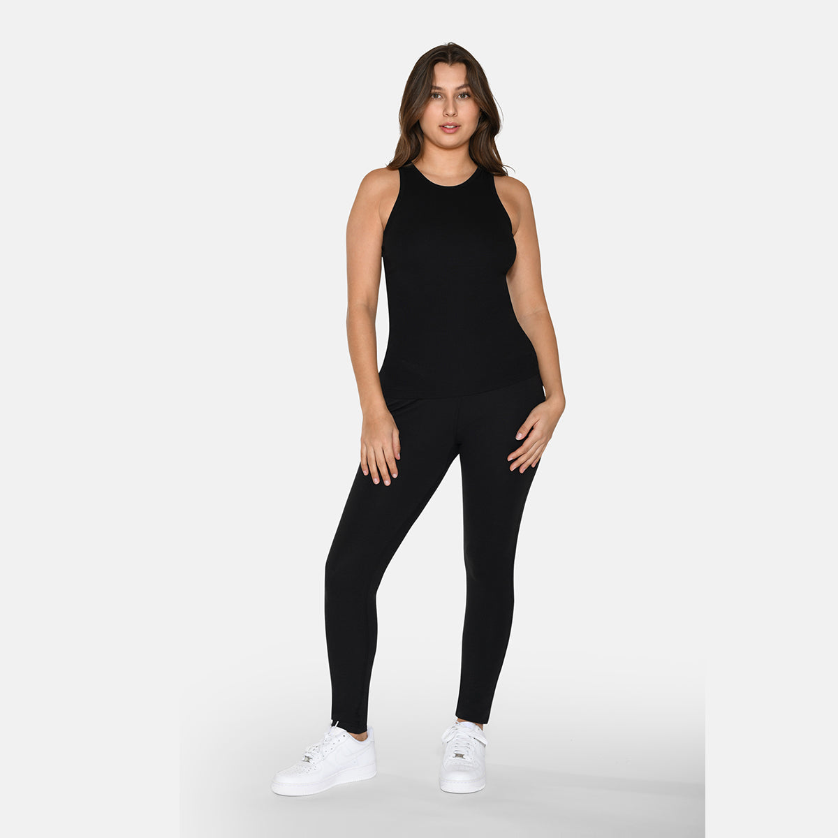 Urban Quest Bamboo Rib Tank top, sort