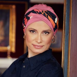 HocShakti Turban, Rose w/Joyful Autumn - Udgår Hot på udsalg