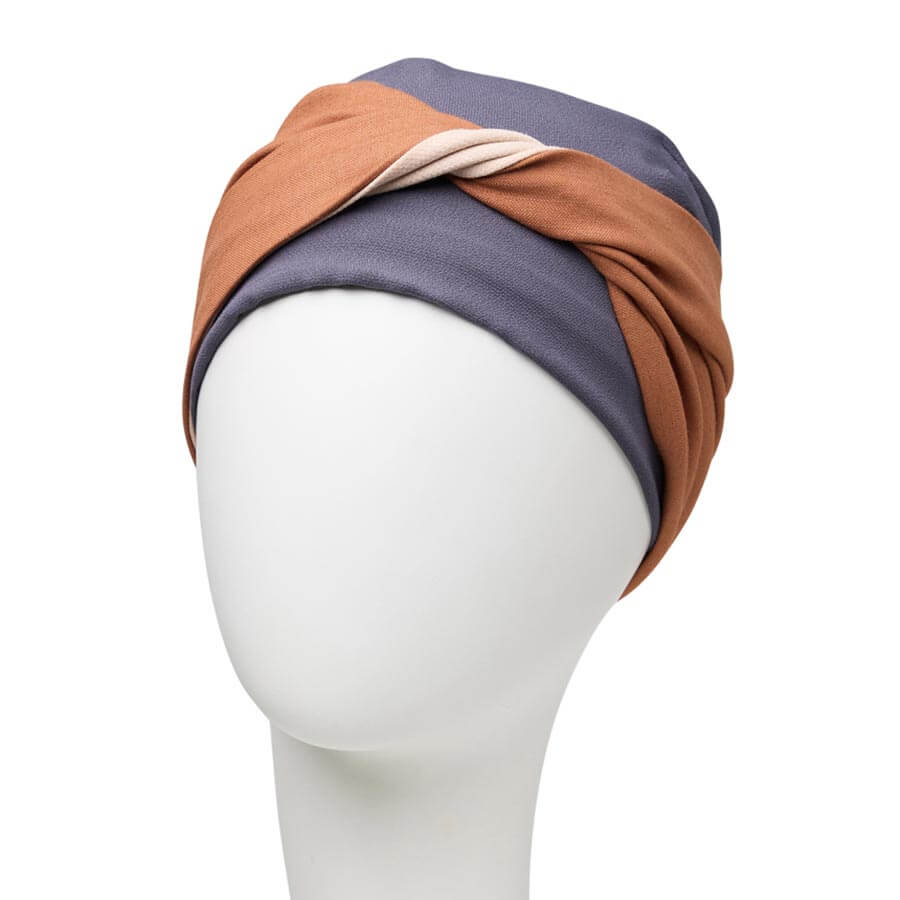 HocMary Turban, Grey Cappuccino Mix - Udgår