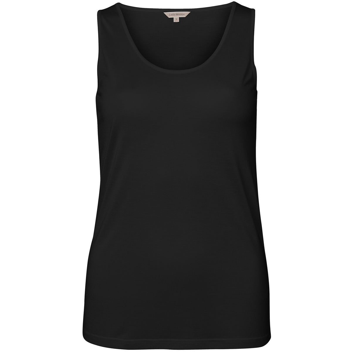 Lady Avenue Silk Jersey Tank top, sort
