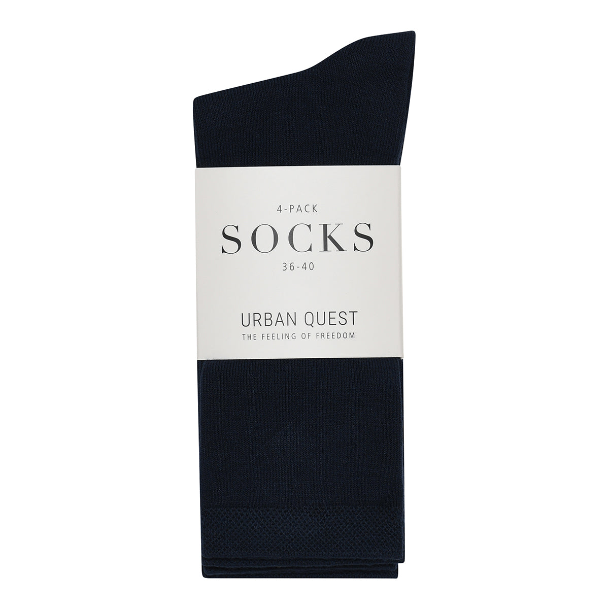 Urban Quest 4-pack Bamboo strømper, blå