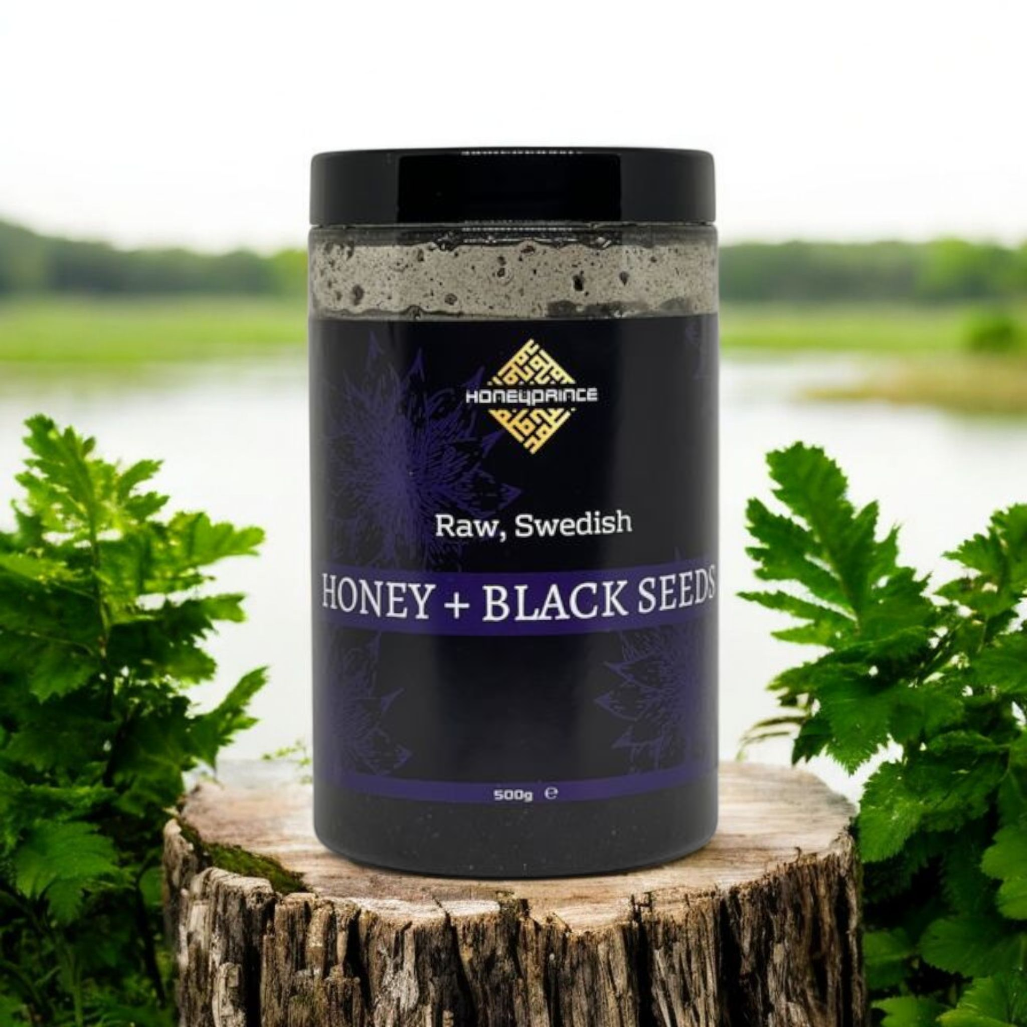 Svensk Skovhonning m. Blackseed - 500g Udsalg