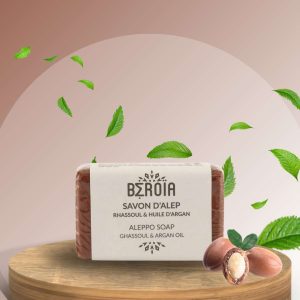 Alepposæbe med Rhassoul & Arganolie - 100g