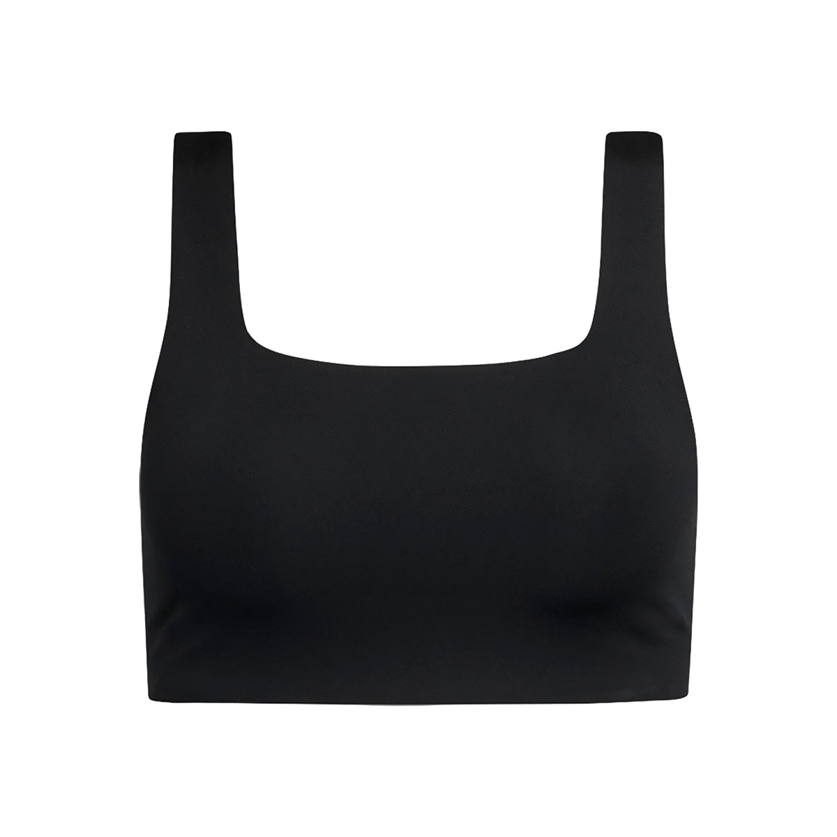 Girlfriend Collective Tommy Square Neck sports BH, sort