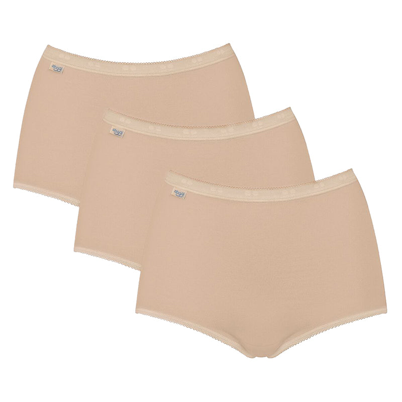 Sloggi Basic+Maxi 3-Pack maxi trusse, beige