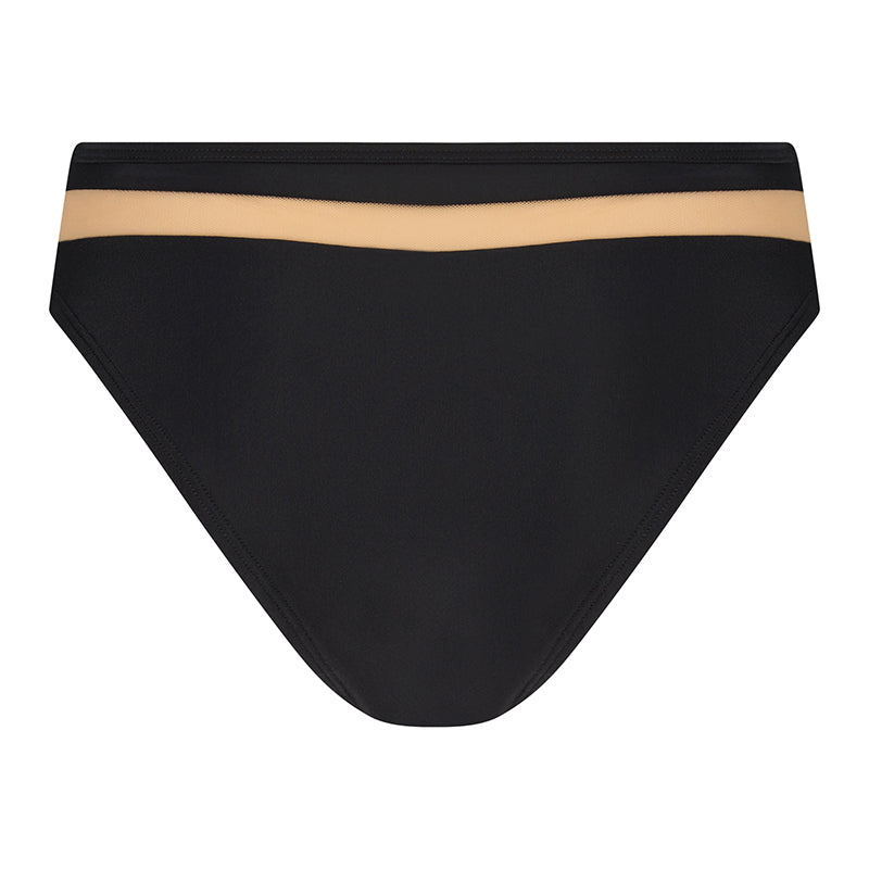 Hunkemöller Belize mesh bikinitrusse, sort