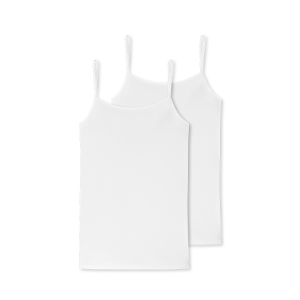 Schiesser 2-Pack Spaghetti top, hvid