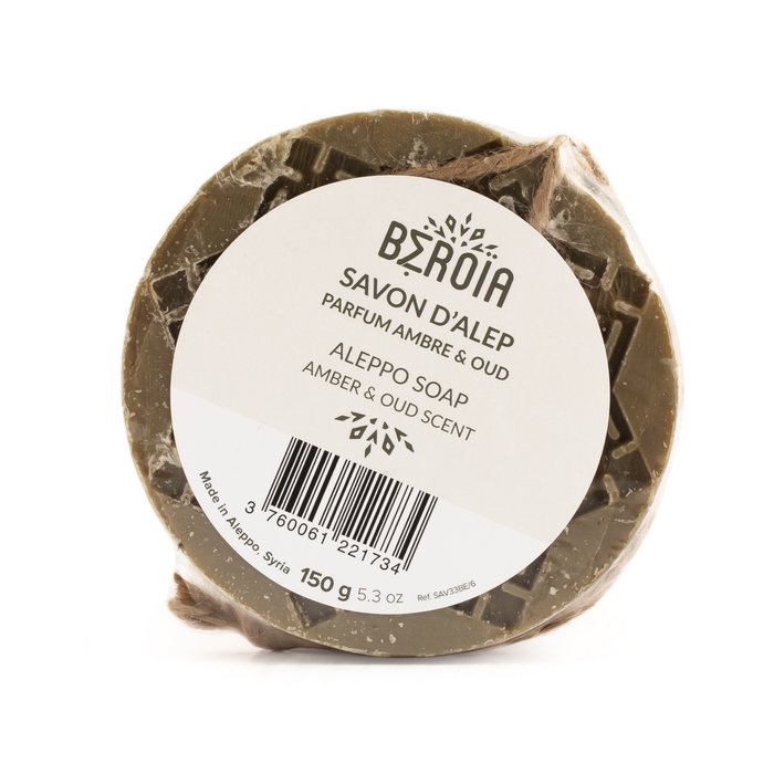 Alepposæbe m. Amber og Oud - 150g