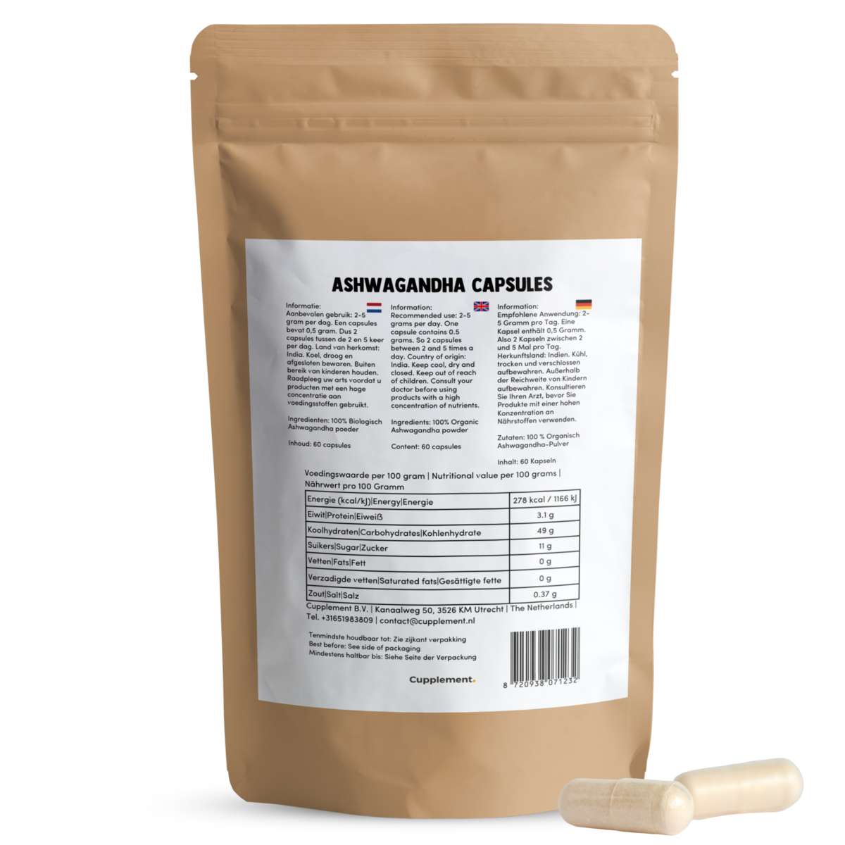 Ashwagandha KSM-66 Kapsler