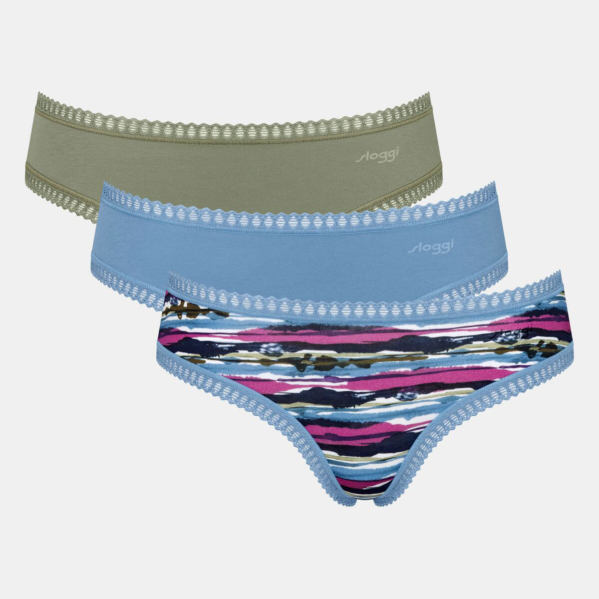 Sloggi GO Crush C3P hipster trusse, multi