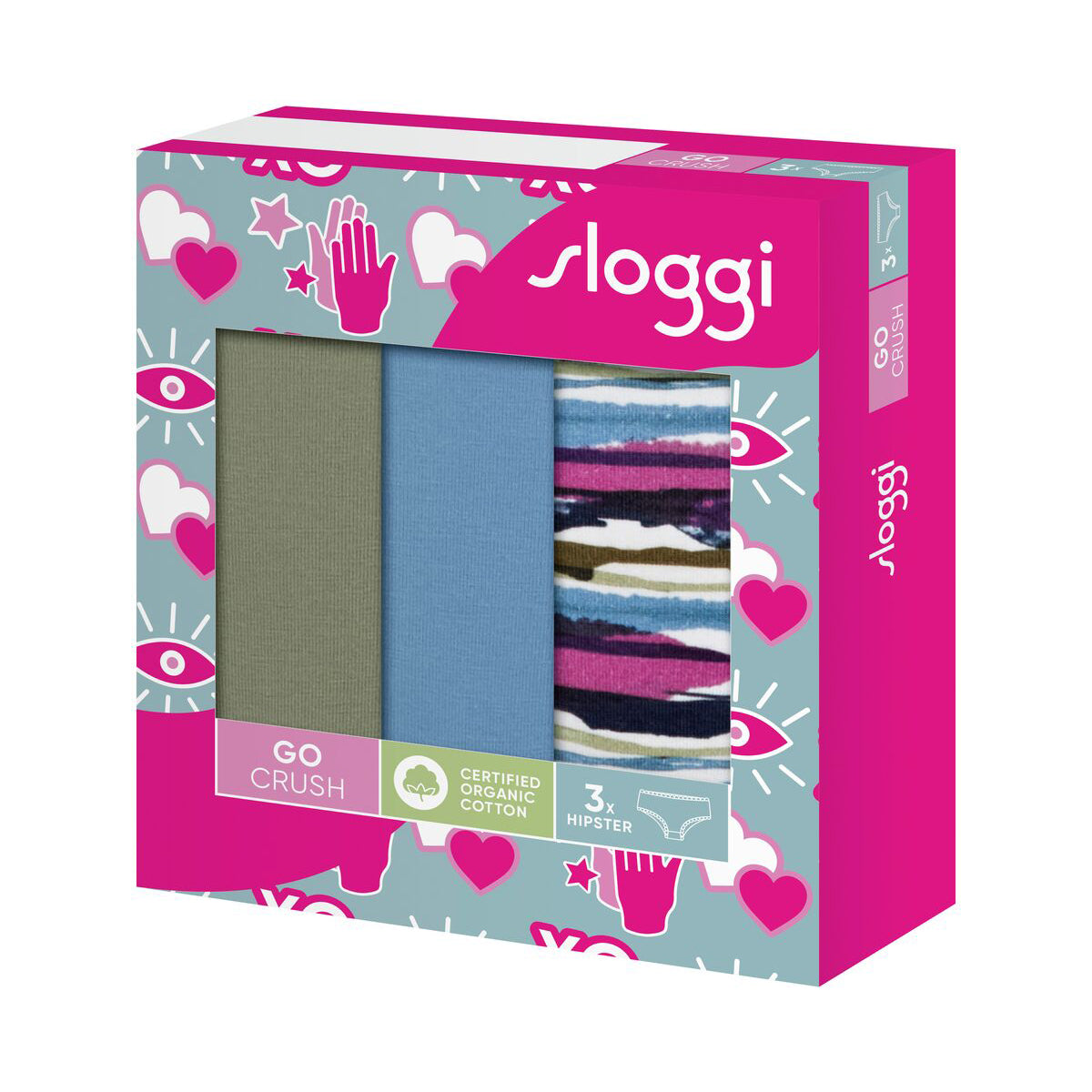 Sloggi GO Crush C3P hipster trusse, multi