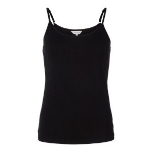 Lady Avenue Bamboo Basic Camisole top, sort
