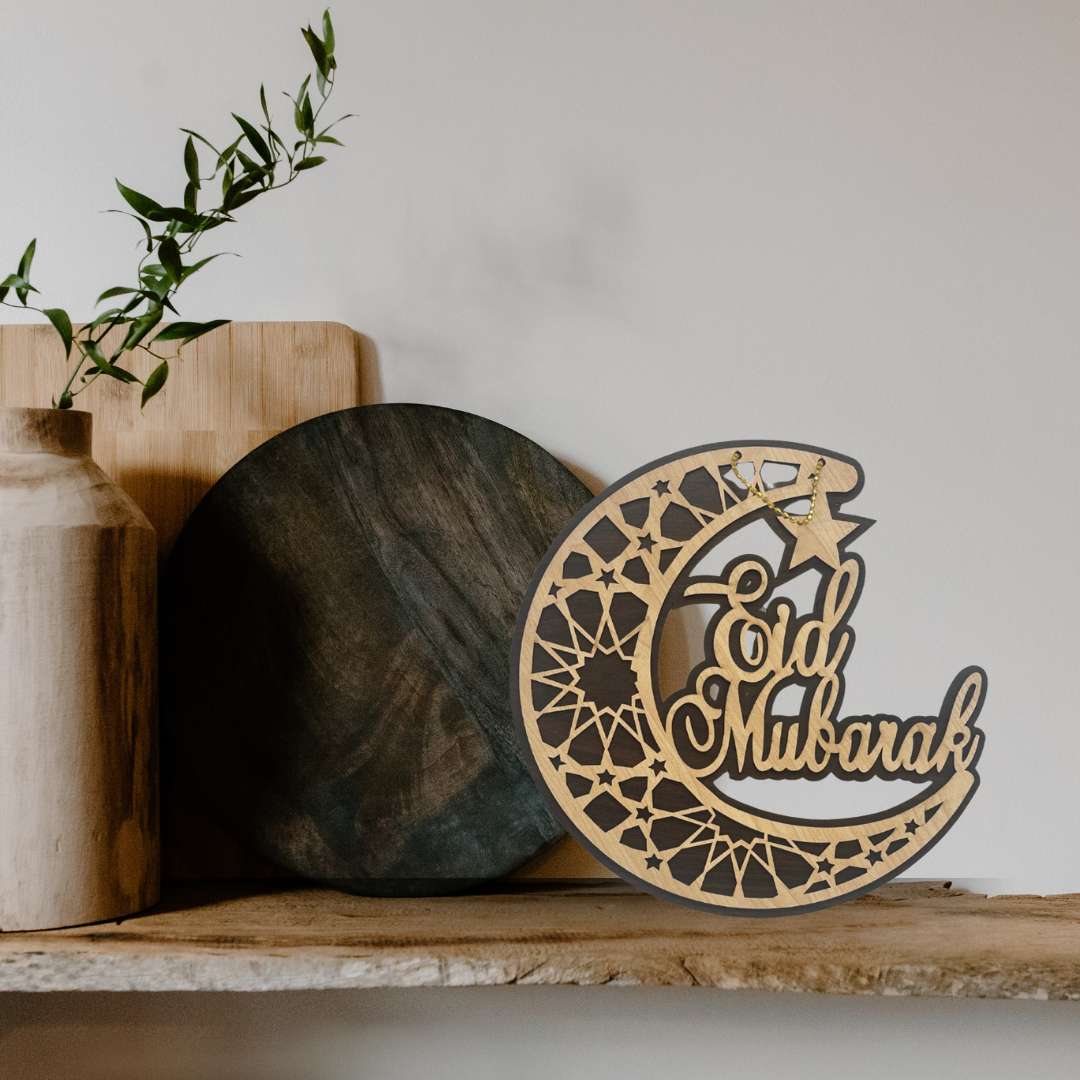'Eid Mubarak' Skilt i Træ Online