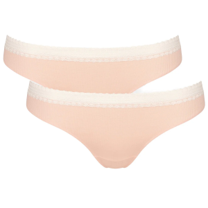 Sloggi Go Ribbed brazilian trusse, lyserød