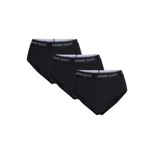 Urban Quest 3-Pack Bamboo maxi trusse, sort