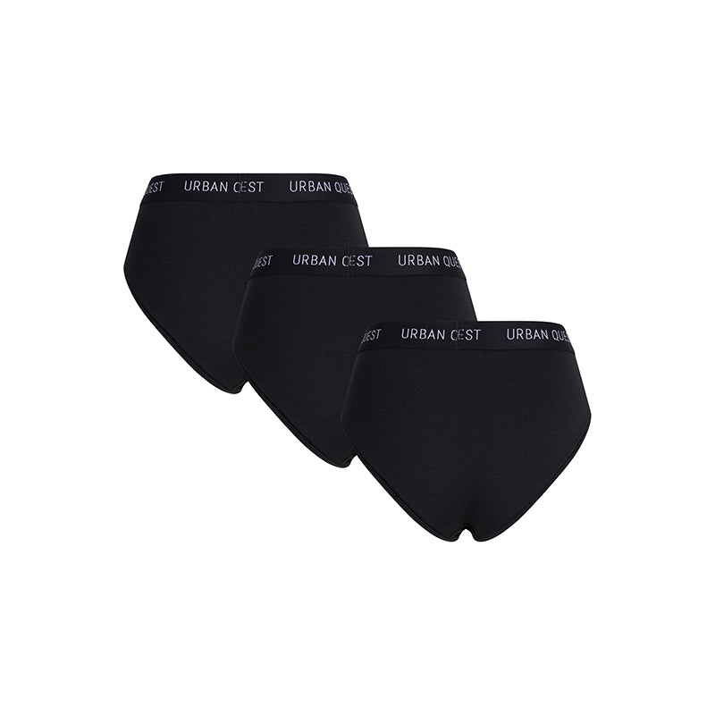Urban Quest 3-Pack Bamboo maxi trusse, sort