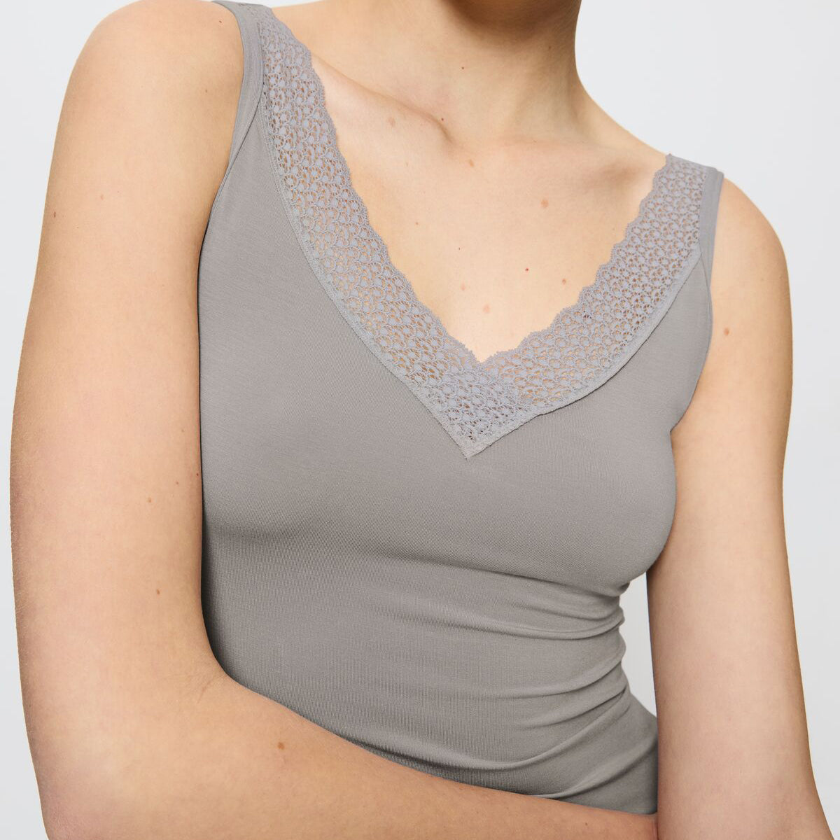 Triumph Feel of Modal Tank top, grå Udsalg