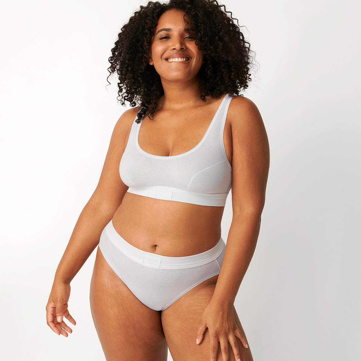 Sloggi Double Comfort BH top, hvid