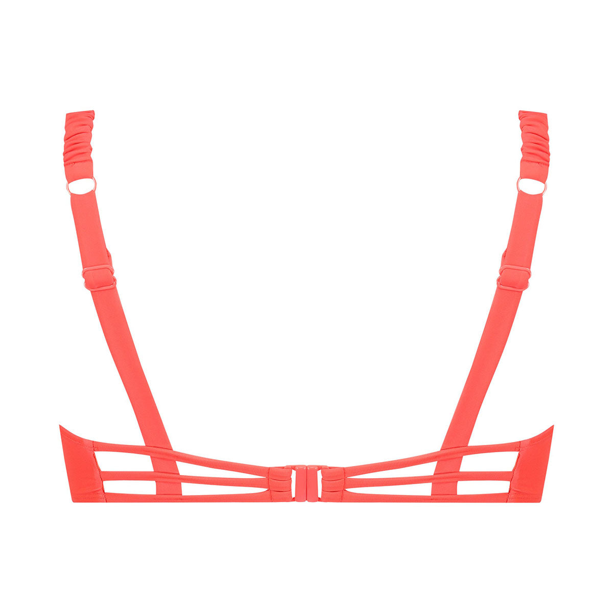 Hunkemöller Cairo ruched bikini top, rød