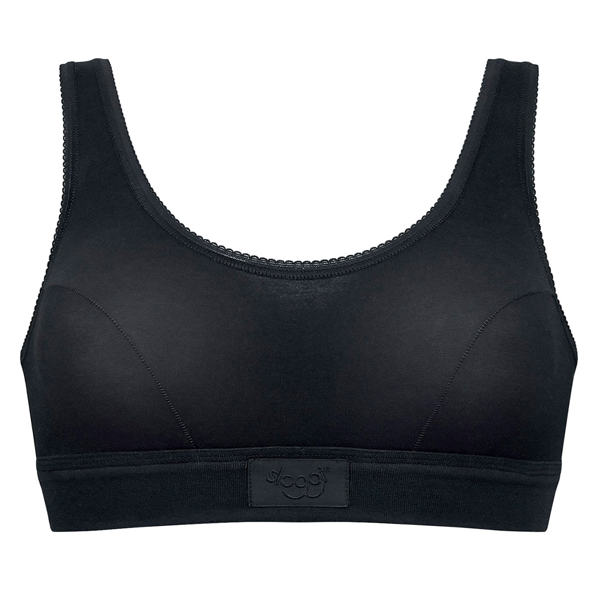 Sloggi Double Comfort BH top, sort Levere