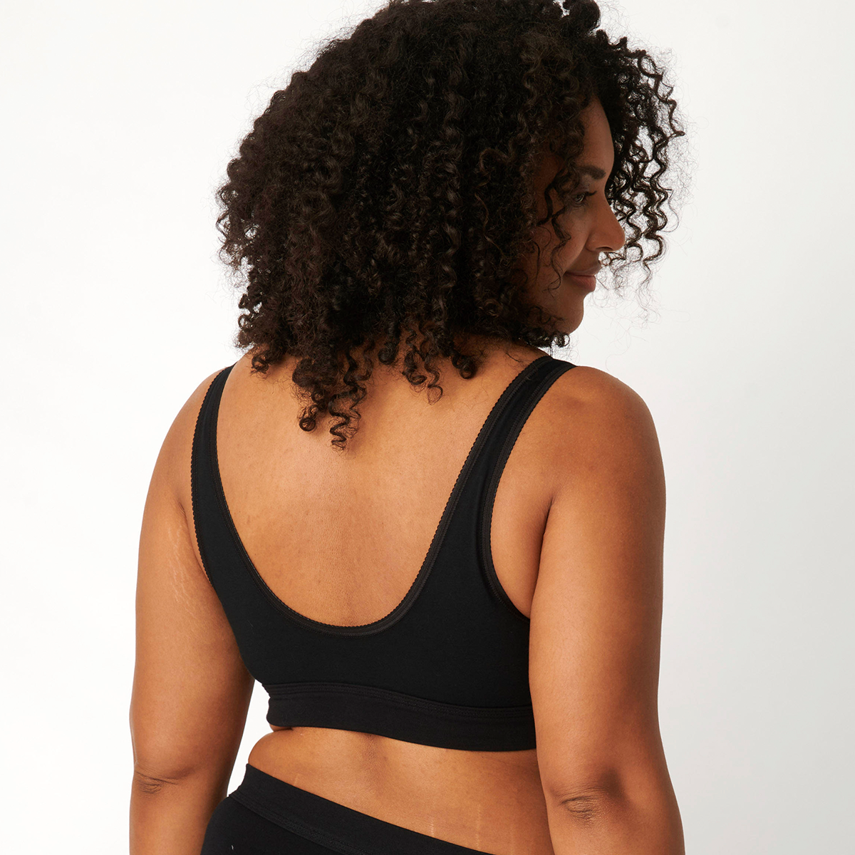 Sloggi Double Comfort BH top, sort Levere