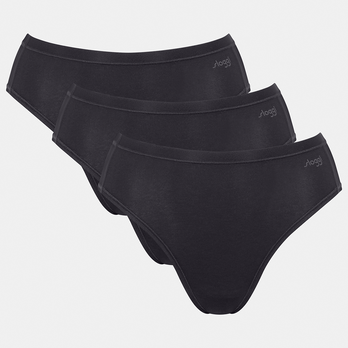Sloggi Go Daily Cotton 3-pack tai trusse, sort