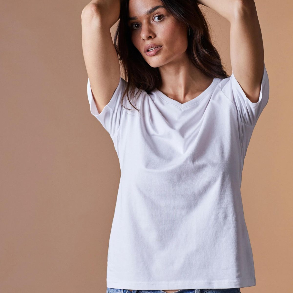 Norvig Ladies V-Neck t-shirt, hvid