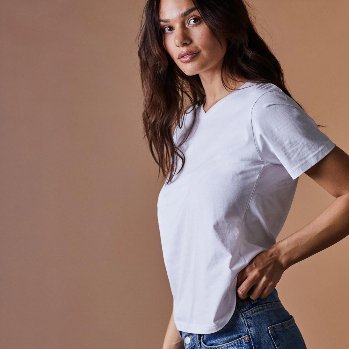Norvig Ladies V-Neck t-shirt, hvid