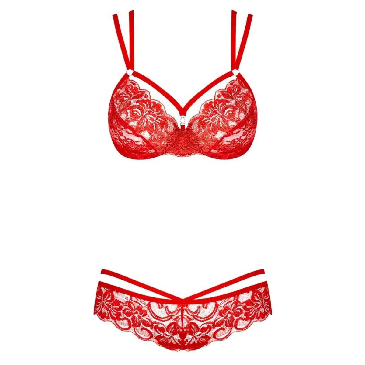 Obsessive Blonde Set BH, rød