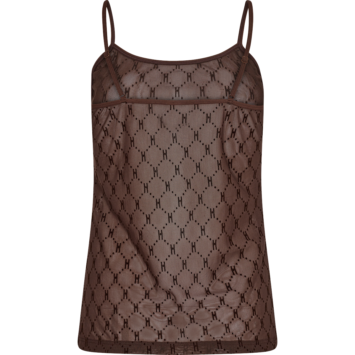 Hype The Detail Mesh top, brun