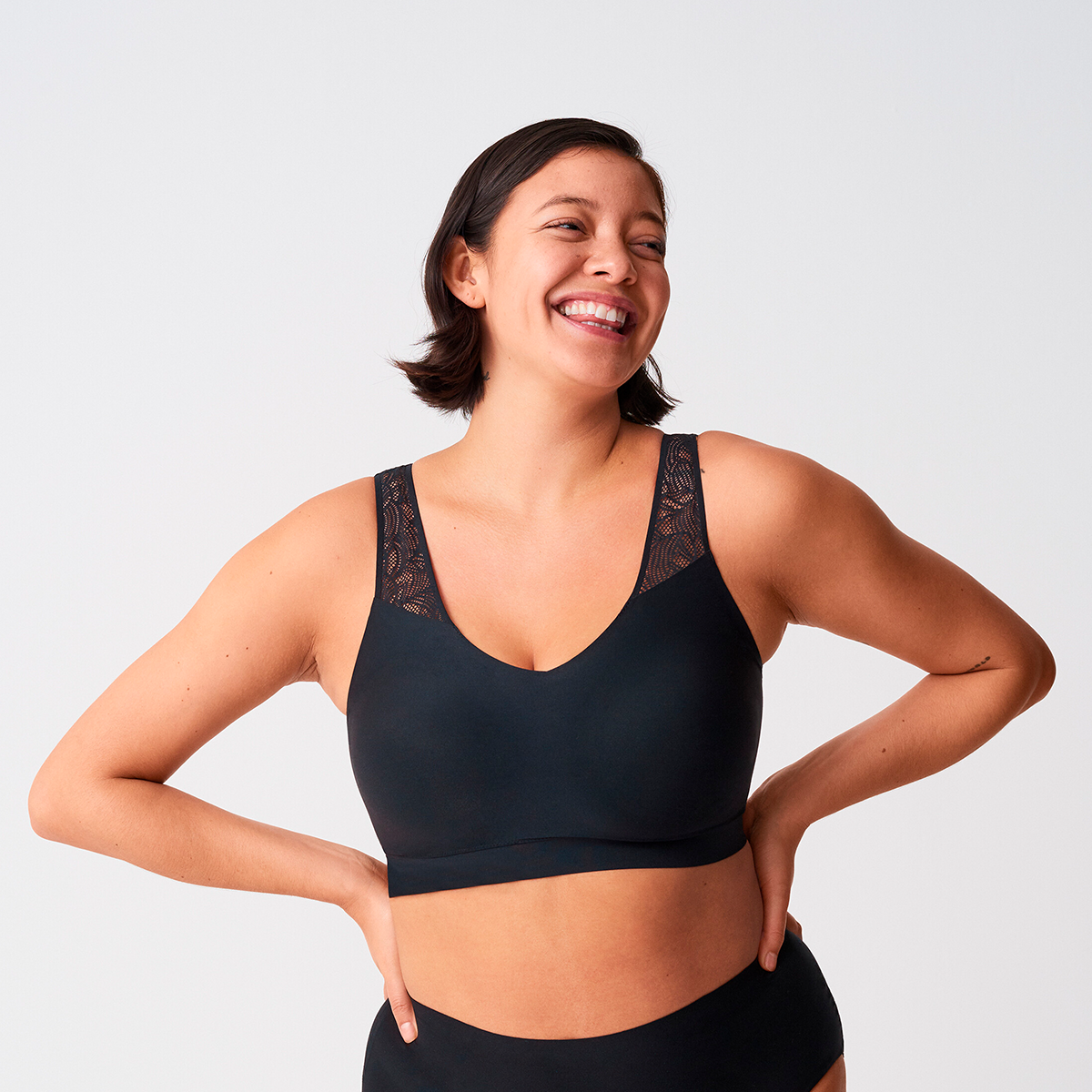 Chantelle SoftStretch Lace BH top, sort