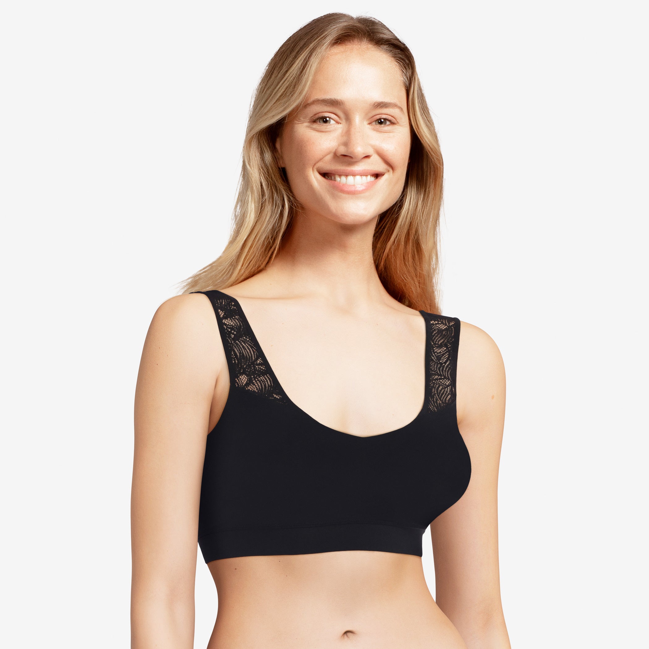 Chantelle SoftStretch Lace BH top, sort