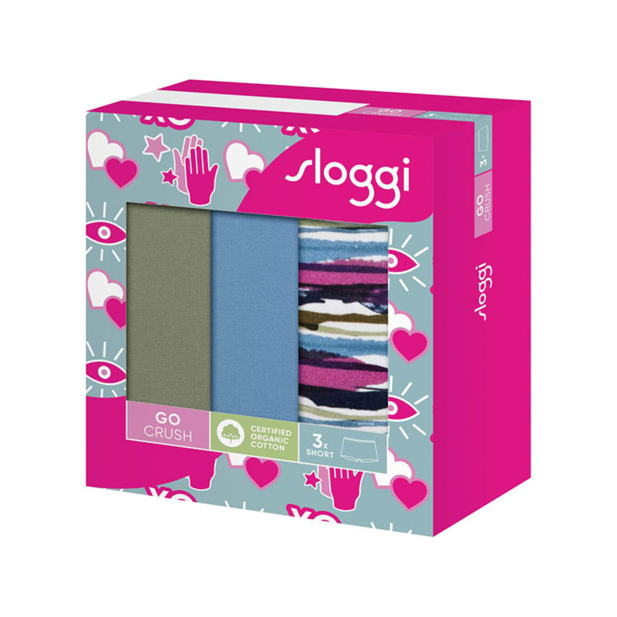 Sloggi Go Crush C3P shorts, multi