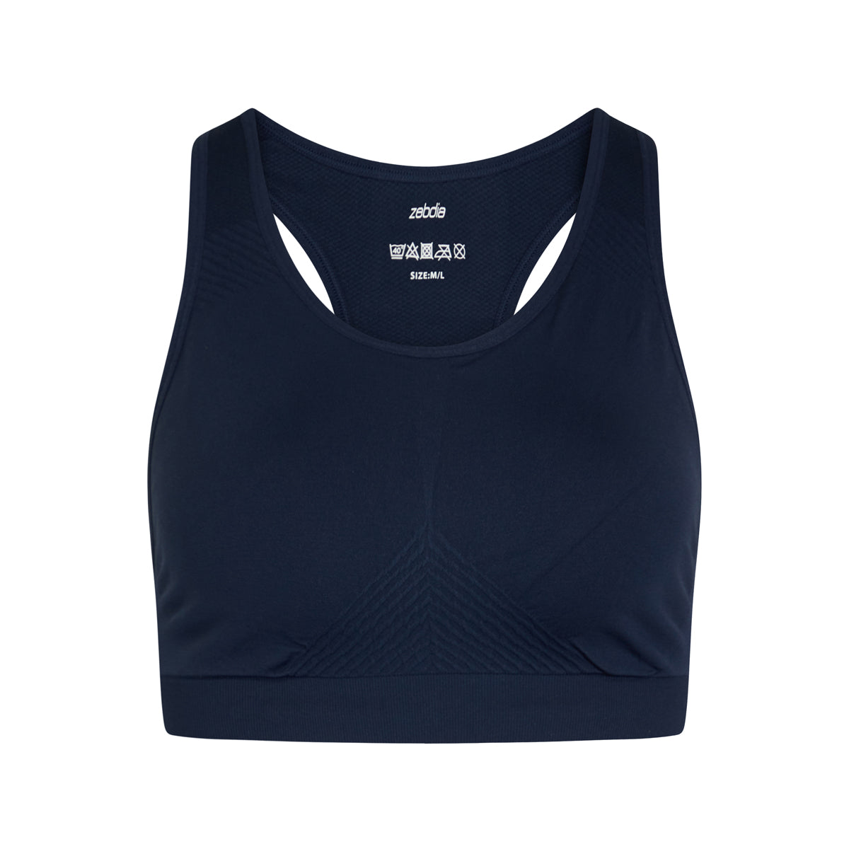 Zebdia Seamless sports BH, blå