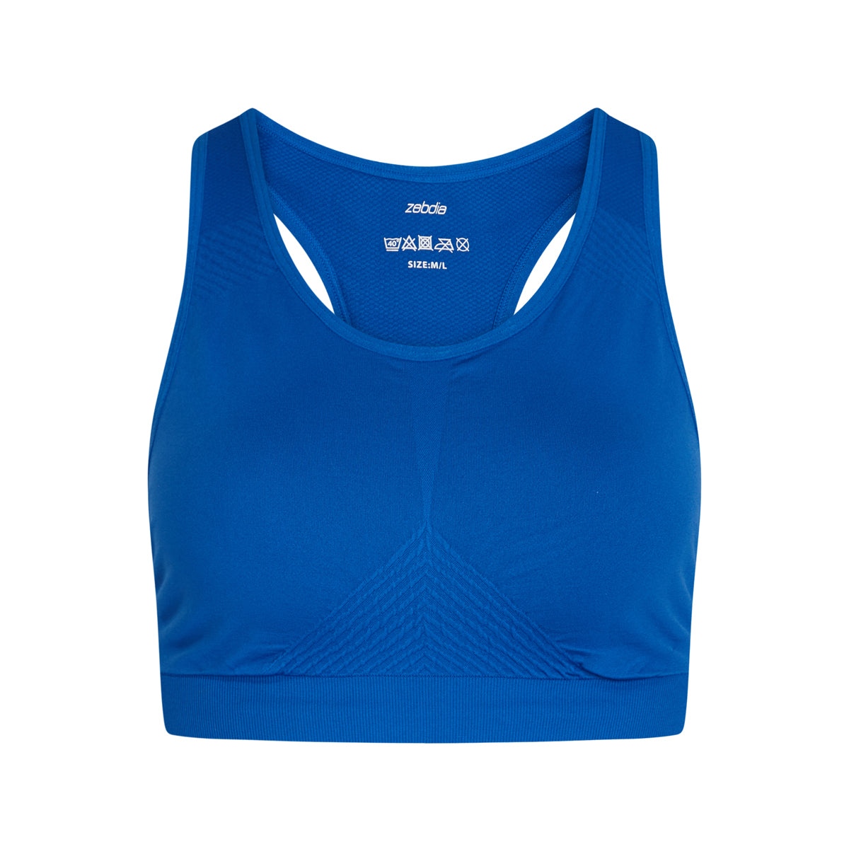 Zebdia Seamless sports BH, blå Online nu