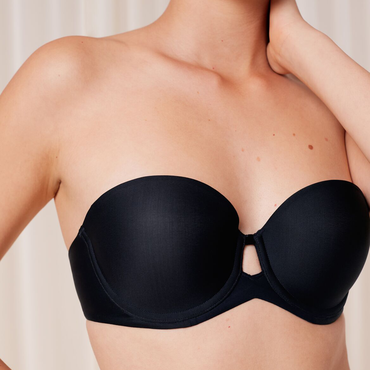 Triumph Pure Micro WDP stropløs BH, sort Online