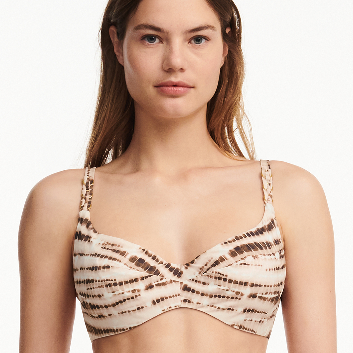 Chantelle Emblem bikini top med bøjle, nude Rabat
