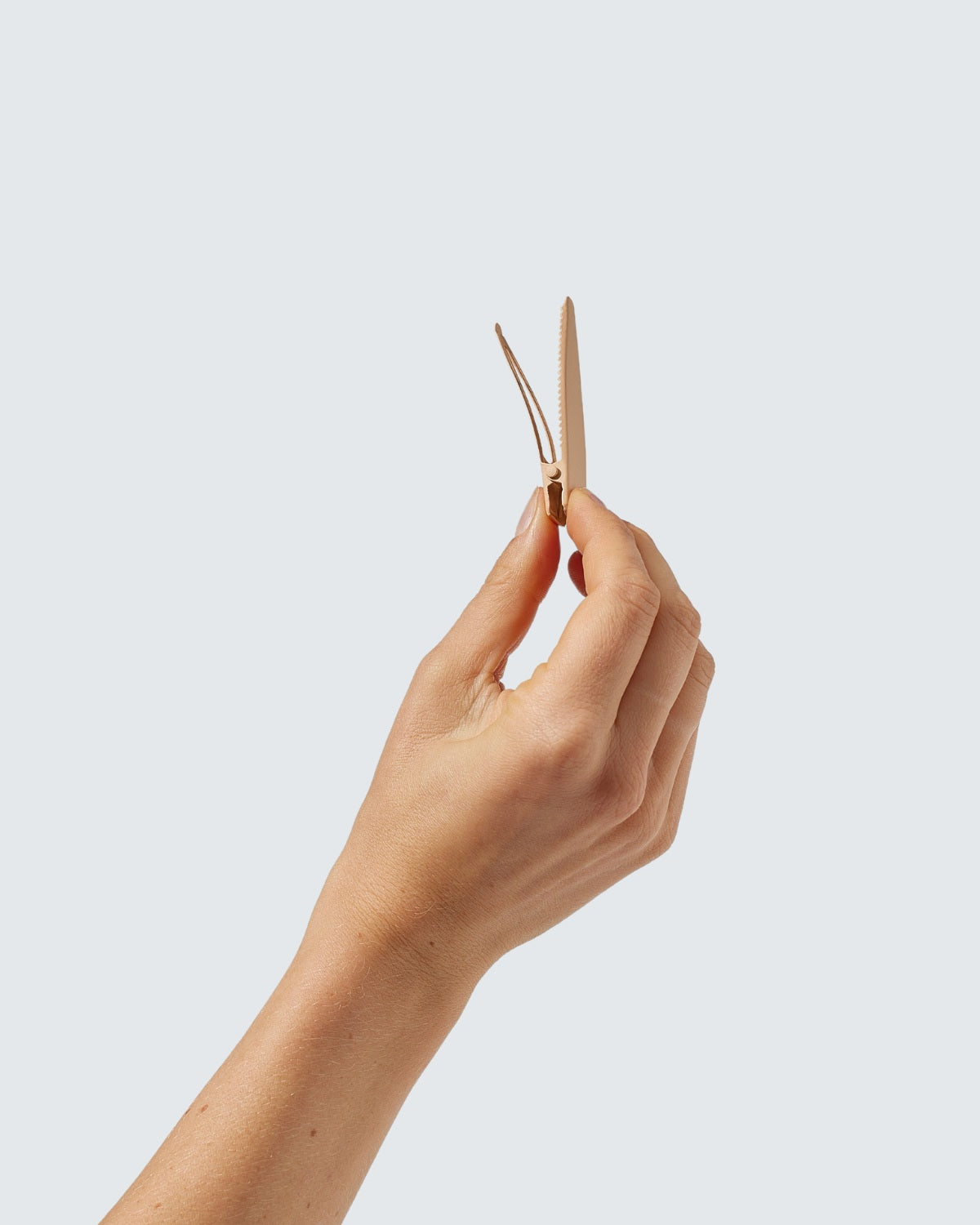 No-Slip Hair Clips, 6-Pack, Coffee