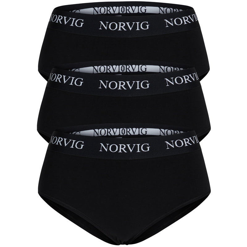 Norvig 3-Pack maxi trusse, sort