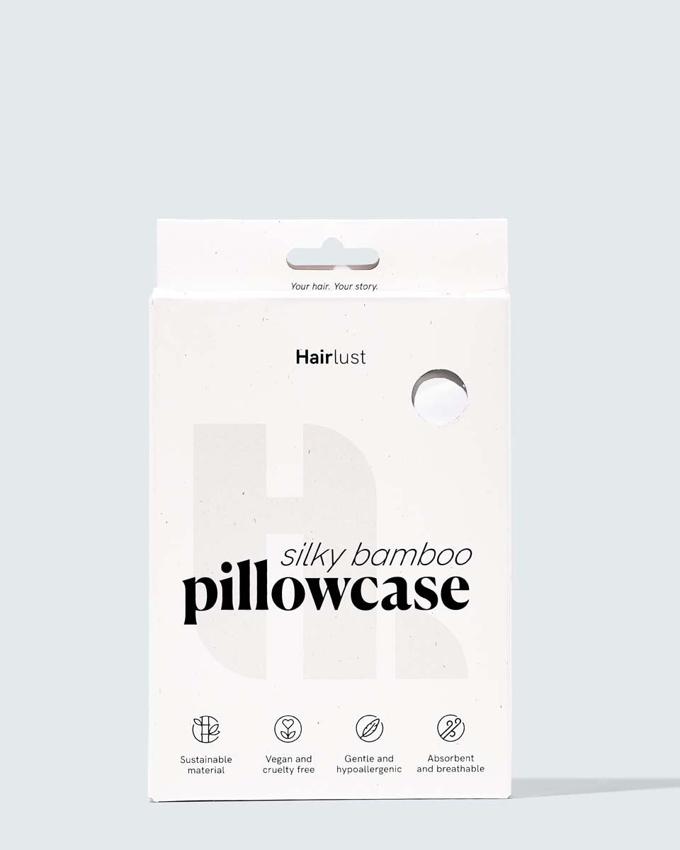 Silky Bamboo Pillowcase, Pearl White