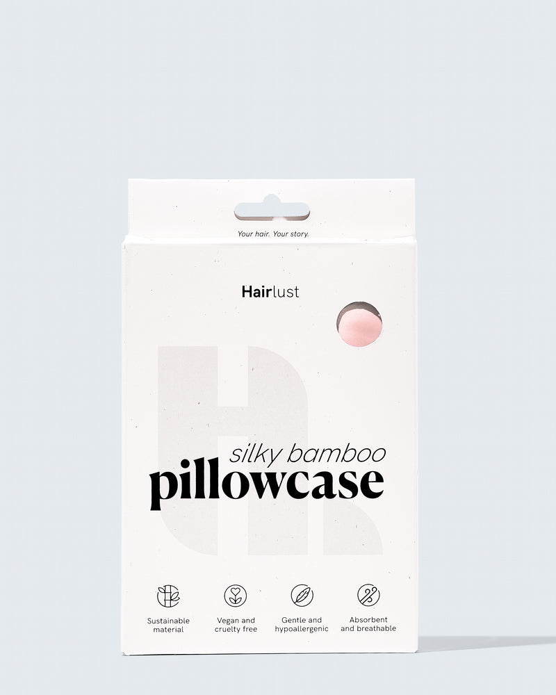 Silky Bamboo Pillowcase, Powder Pink