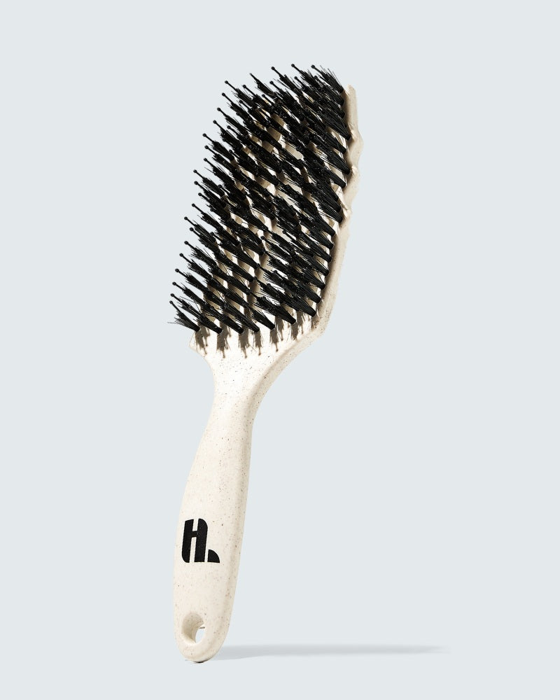 Curved Flex Detangler, White