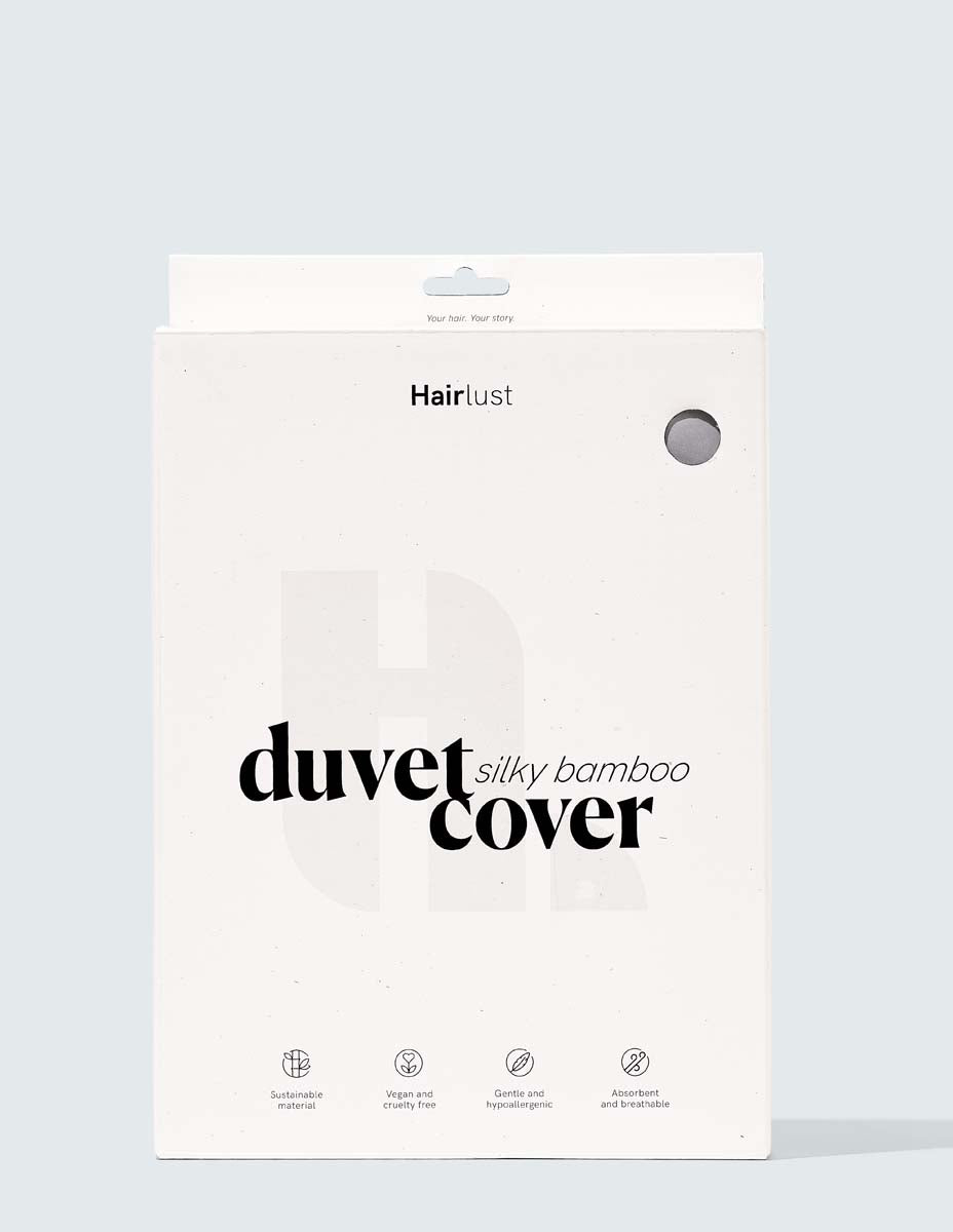 Silky Bamboo Duvet Cover, Cloud Gray