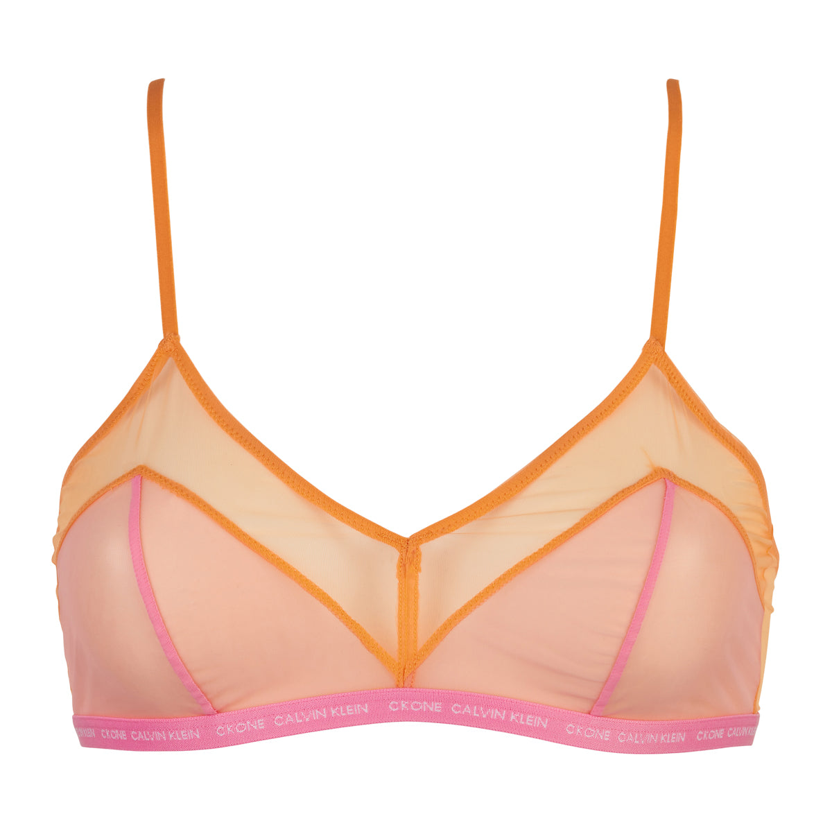 Calvin Klein Unlined Triangle BH uden bøjle, orange