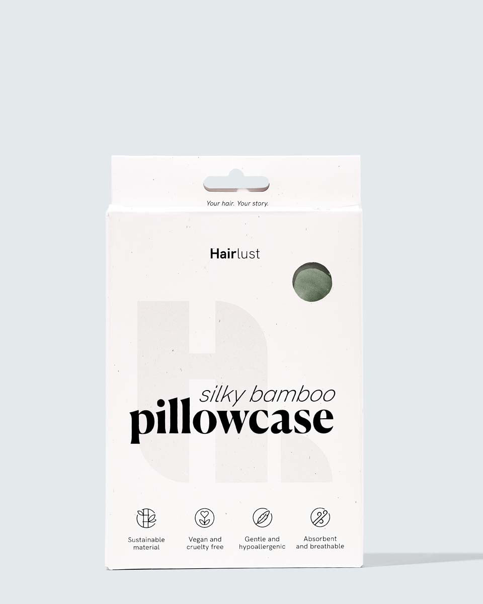 Silky Bamboo Pillowcase, Olive Green