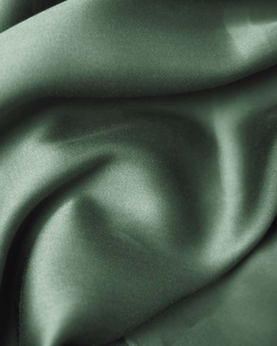 Silky Bamboo Pillowcase, Olive Green