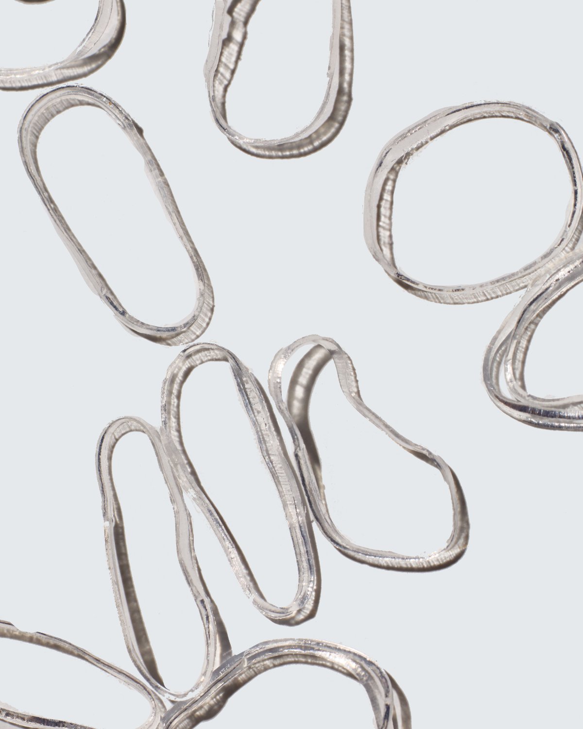 Snag-Free Elastic Hair Ties, 1000-Pack, Clear