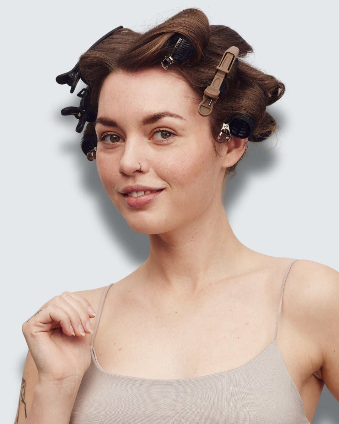 Alligator Hair Clips, 3-Pack, Coffee