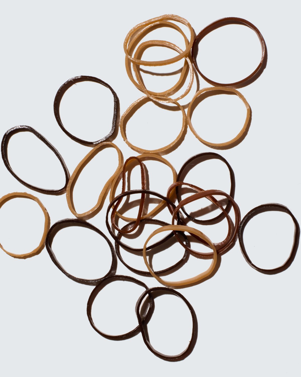 Snag-Free Elastic Hair Ties, 1000-Pack, Coffee