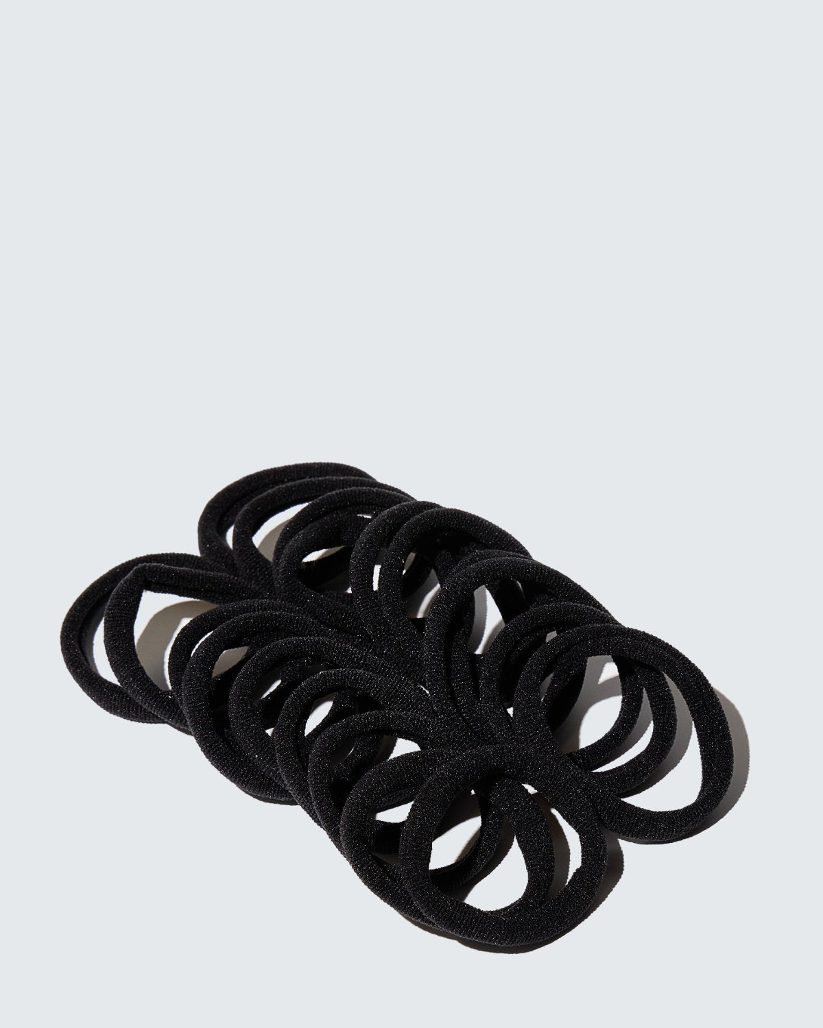 Elastic Hair Ties, 20-Pack, Black